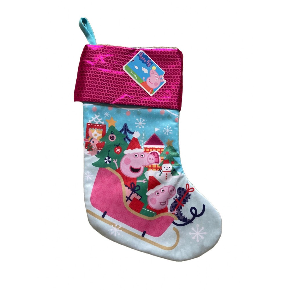 Peppa Pig Christmas Stocking by Ruz 14" New